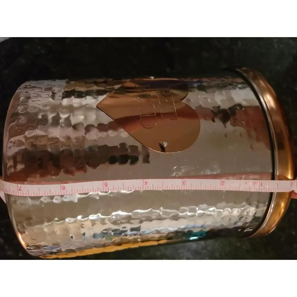 Dog Treat / Food Jar Stainless Steel / Copper 7.5